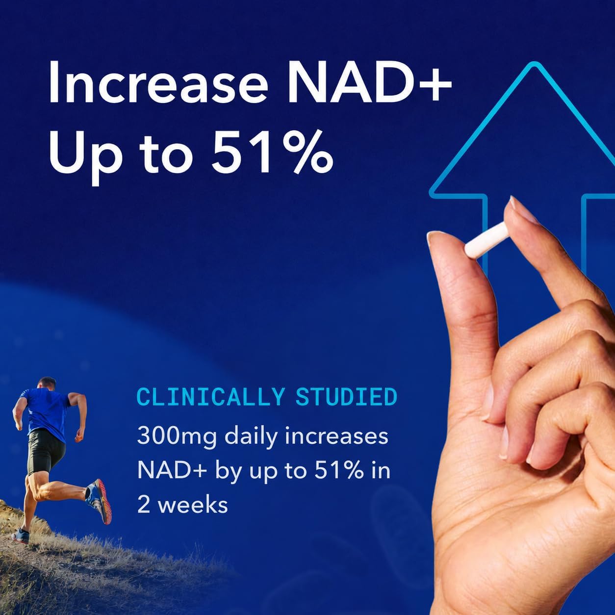 TRU NIAGEN Patented NAD+ Supplement, 300mg Niagen, 90 Servings | Nicotinamide Riboside